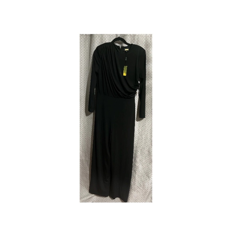 Alexia Admor MILAN JUMPSUIT wide long leg long sleeve Size M NWT
